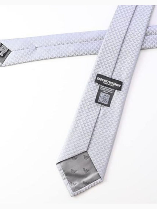 Emporio Armani Men's Tie in Silver Color