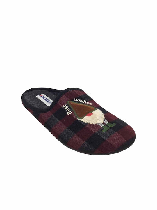 Dicas Men's Slipper Burgundy