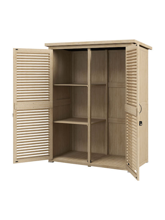 Zweiflügeliger Schrank Hölzernes mit 2 Regale 127x65x159.5cm