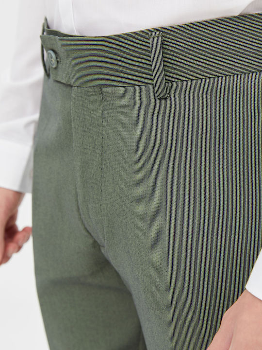 Aristoteli Bitsiani Men's Trousers in Slim Fit GREEN