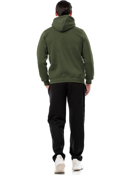 Sweatshirt with Hood Khaki