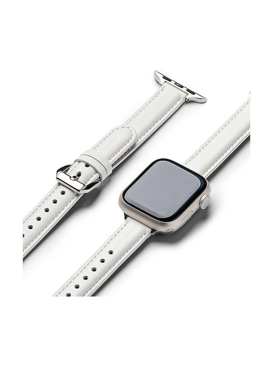 Ringke Strap Leather White (Apple Watch SE 40mm, Ringke)