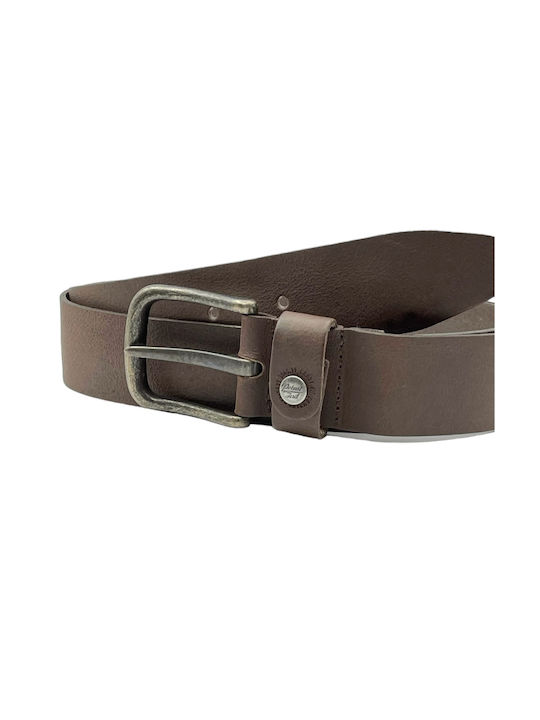 Petrol Industries Men's Leather Belt Brown