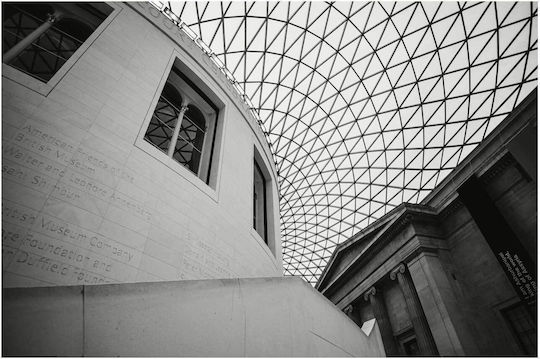 Geometric Architecture Painting A Modern Museum 30x20
