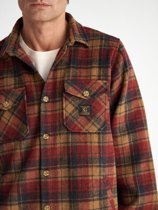 Staff Men's Shirt Overshirt Checked Plaid