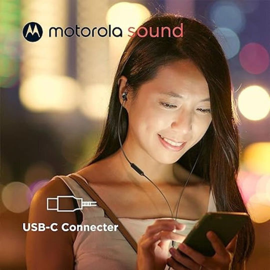 Motorola Earbuds 3cs Earbuds Handsfree Headphones with Connector USB-C White