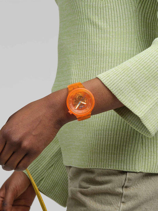 Swatch Swatch Ρολόι Μπαταρίας με Καουτσούκ Λουράκι Swatch Swatch Ρολόι Μπαταρίας με Καουτσούκ Λουράκι