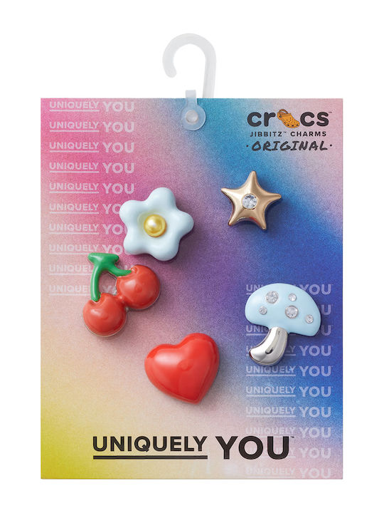 Crocs Jibbitz Charms Puffy Metals Multicolour 5 Pieces