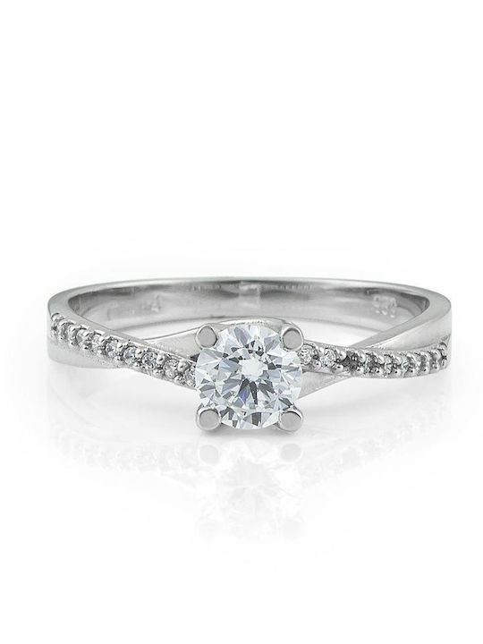 Themelidis Jewels Μονόπετρο από Χρυσό 18Κ με Διαμάντι