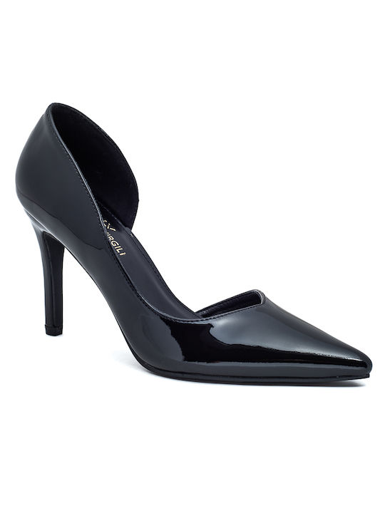 Laura Virgili Patent Leather Black Heels