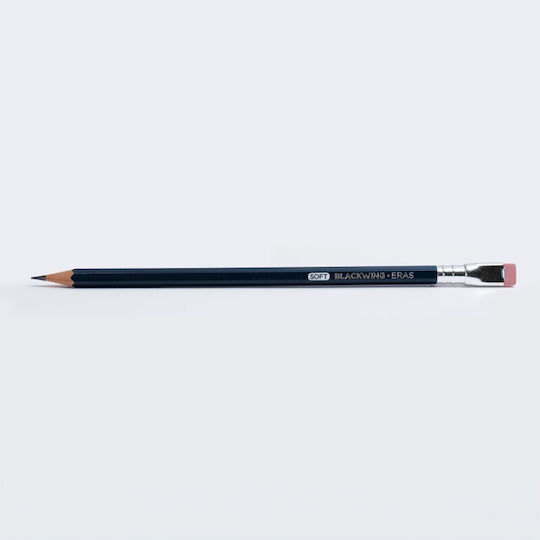 Blackwing Σετ 12 Μολύβια Μαλακά με Γόμα Μπλε