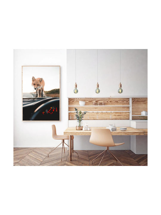 Painting Fox On Car Dashboard Fox On Car Dashboard 100x150