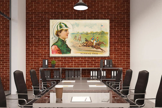 Картина Бягане от серията Спортни игри N165 Old Judge Cigarettes, издадена от Goodwin & Company 150x100