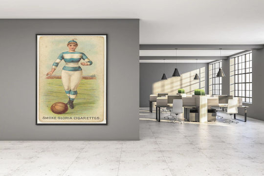 Painting From Series "Sports Girls" C190 Issued By American Cigarette Company Ltd Montreal To Promote Gloria Cigarettes 50x80