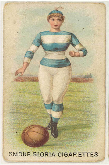 Painting From Series "Sports Girls" C190 Issued By American Cigarette Company Ltd Montreal To Promote Gloria Cigarettes 50x80