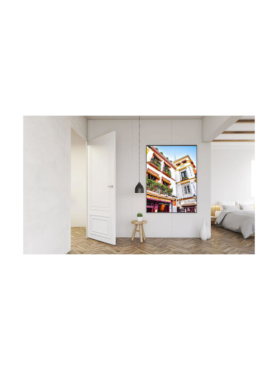 Πίνακας Colorful Building Facades Iron Balconies Πολύχρωμες Προσόψεις Κτιρίων Σιδερένια Μπαλκόνια 100x150