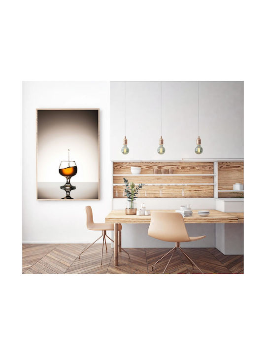 Πίνακας Glass Whiskey Splash Ποτήρι Ουίσκι Splash 100x150