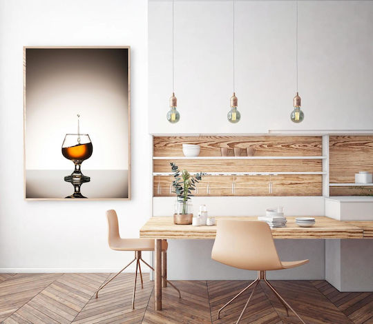 Glas Whiskey Splash Gemälde Whiskey Glas Splash 100x150