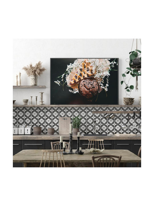 Πίνακας Desserts Flowers Επιδόρπια Λουλούδια 120x80