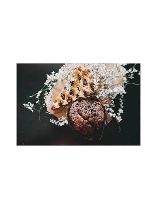 Πίνακας Desserts Flowers Επιδόρπια Λουλούδια 120x80
