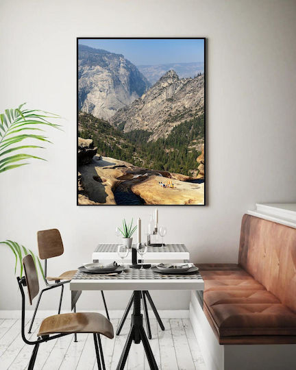 Gemälde Paar Entspannt In Einer Berglandschaft 100x150