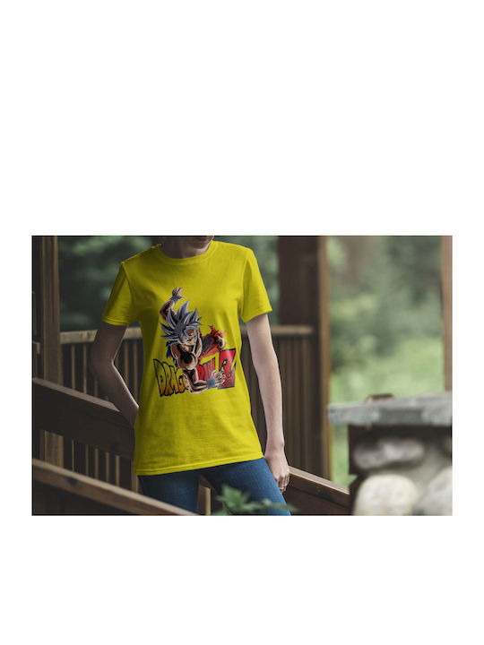 Small T-shirt Dragon Ball Yellow Cotton