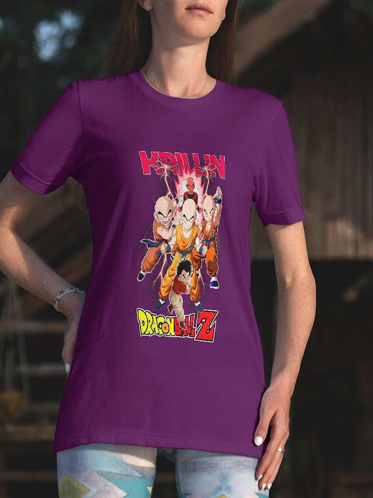 T-shirt Dragon Ball Lila Baumwolle