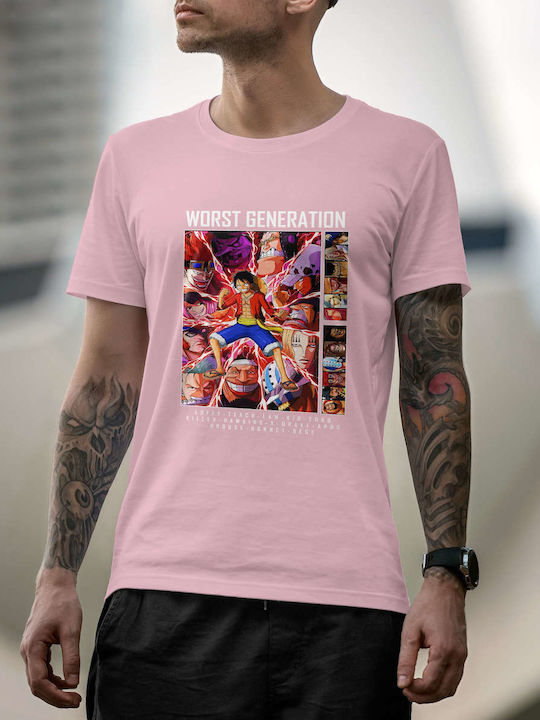 Collage T-shirt One Piece Ροζ Βαμβακερό