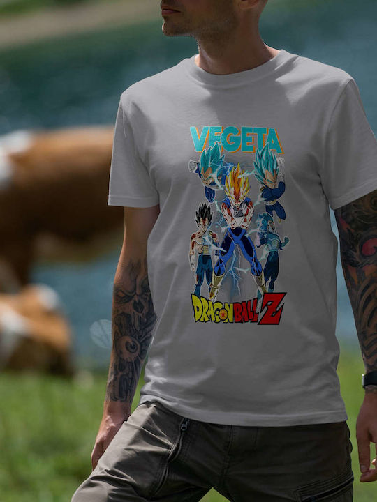 T-shirt Dragon Ball Γκρι Βαμβακερό