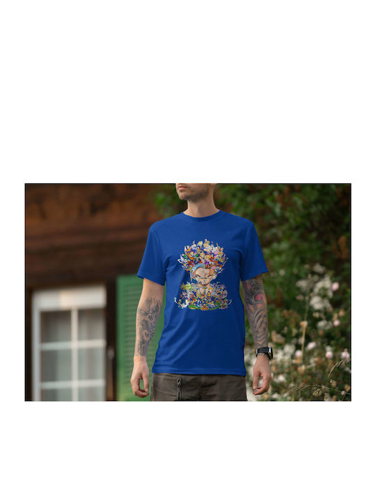 Collage T-shirt Dragon Ball Blue Cotton