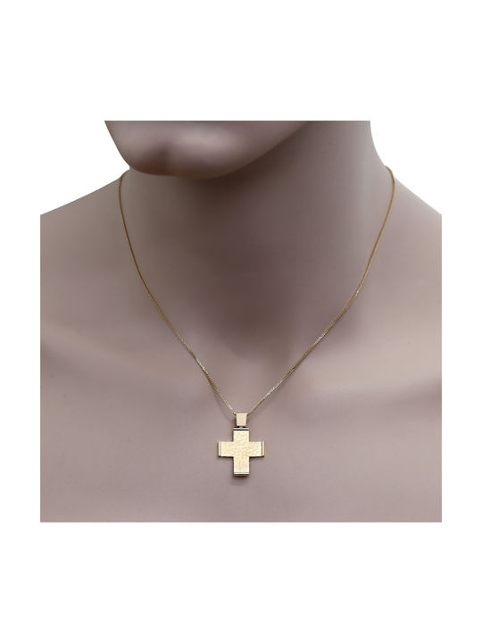 Herren Gold Kreuz 18K