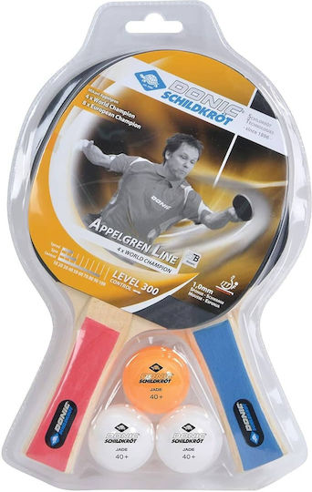 Donic Level 300 Σετ Ρακέτες Ping Pong για Αρχάριους Παίκτες