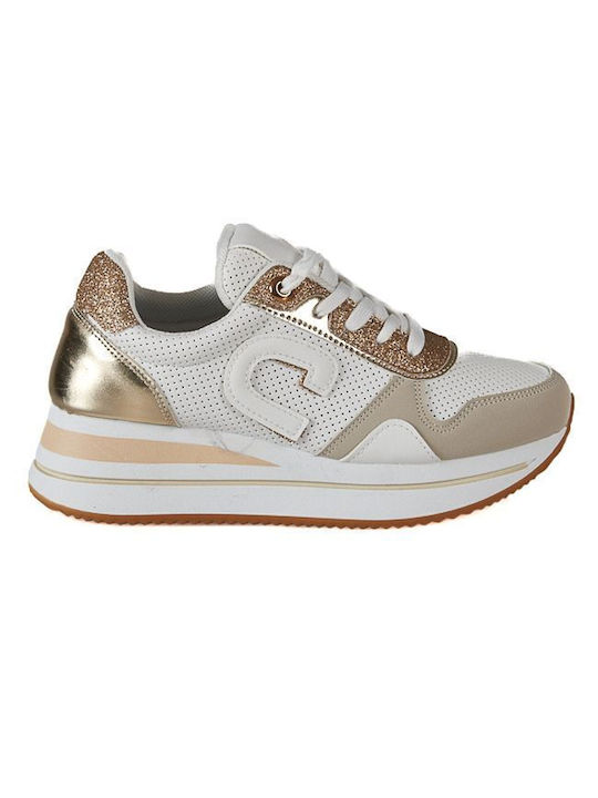 Mitsuko Damen Sneakers Χρυσή