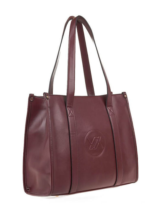 Verde Women's Bag Shoulder Burgundy