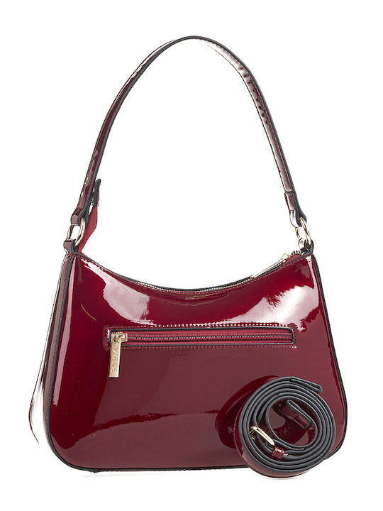 Verde Damen Tasche Schulter Burgundisch