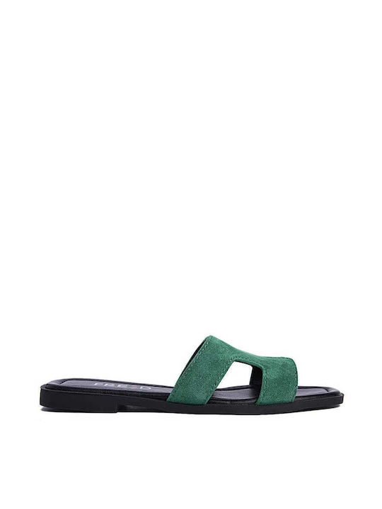 Keep Fred Women's Flat Sandals in Green Color