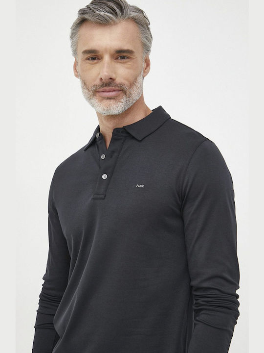 Michael Kors Herren Langarmshirt Polo BLACK