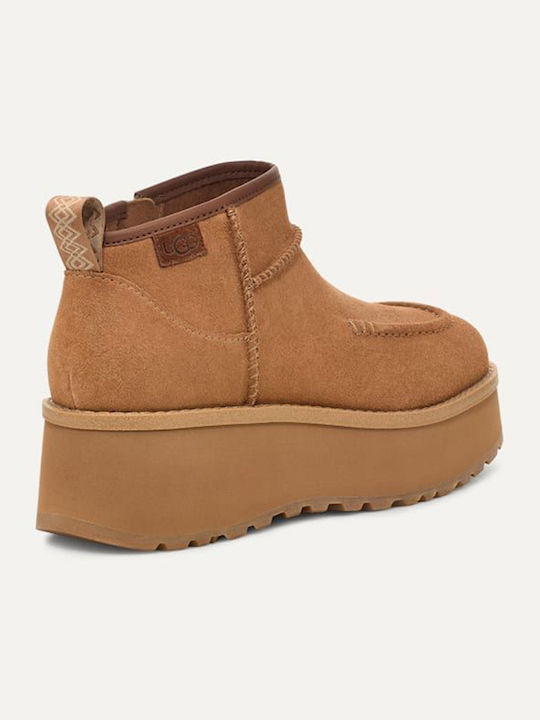 UGG Cityfunc Ultra Mini Μποτάκια Καφέ