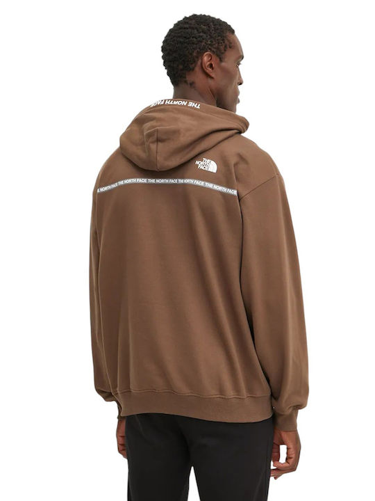 The North Face Zumu Men's Sweatshirt with Hood Smokey Brown