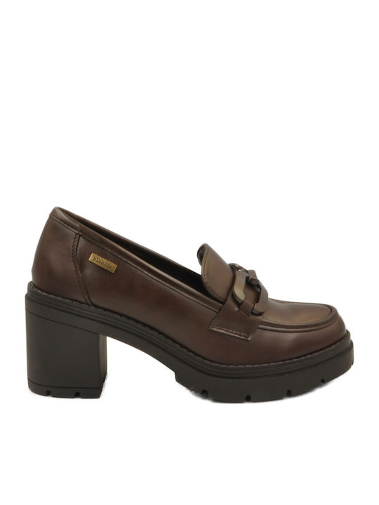 Pantofi cu toc Maro