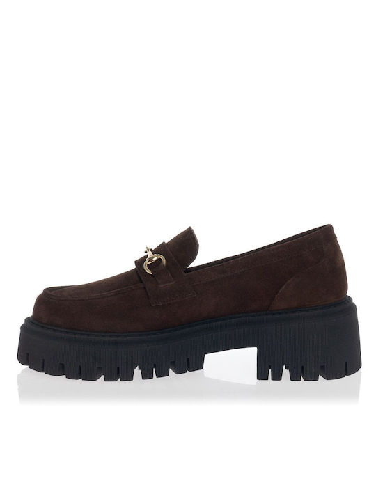 Sante Day2day Leather Women's Moccasins in Brown Color