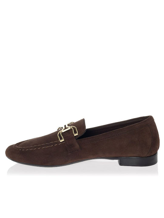 Sante Day2day Leather Women's Moccasins in Brown Color