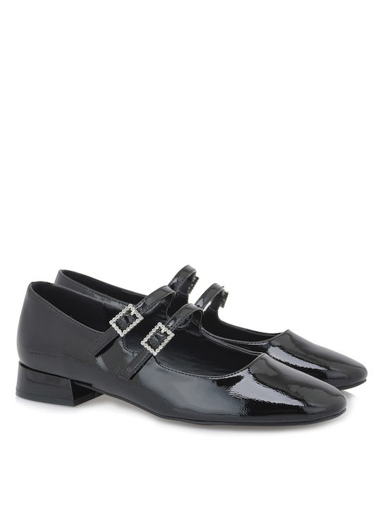 Exe Patent Leather Ballerinas Black