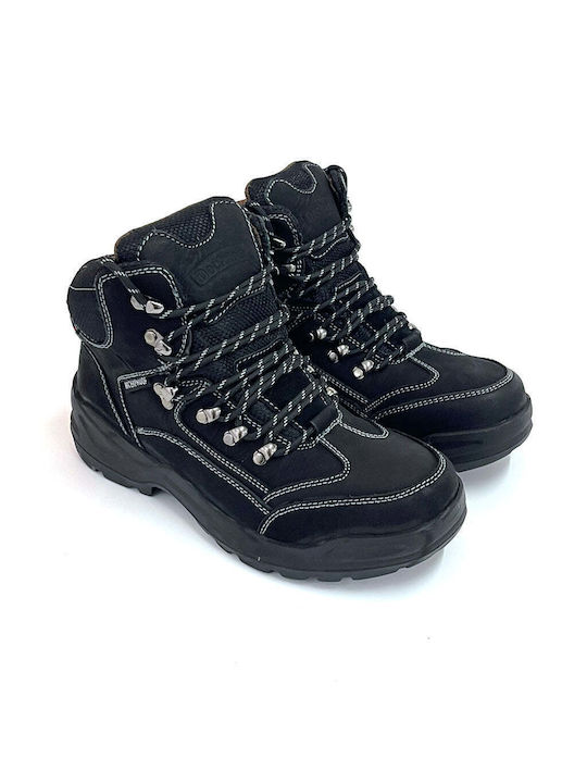 Ustyle Men's Leather Waterproof Boots Black