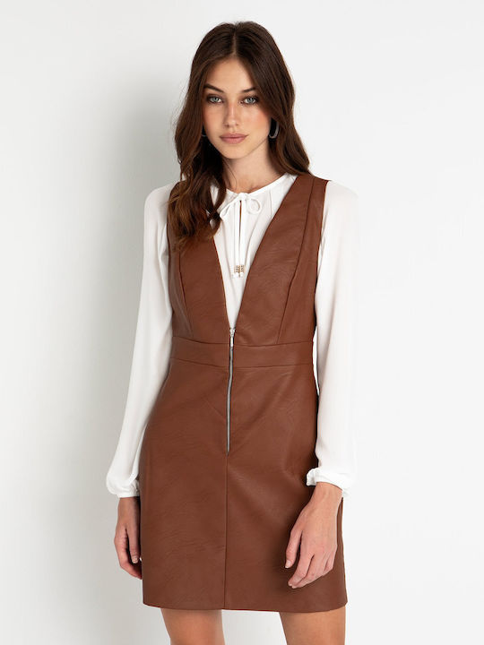 Toi&Moi Dress Leather Brown