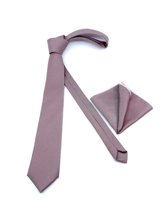 Legend Accessories Men's Tie Set Monochrome in Pink Color