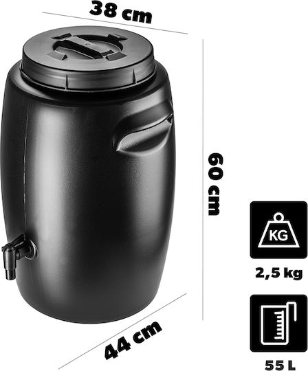 Kadax 55l Garden Fertilizer Tank Barrel Making Manure Fertilizer