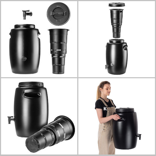 Kadax 55l Garden Fertilizer Tank Barrel Making Manure Fertilizer