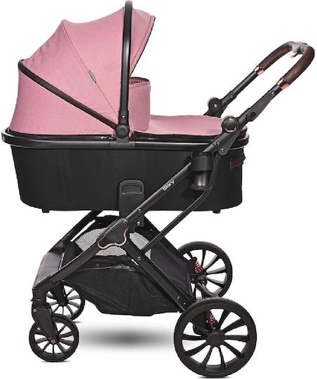 Lorelli Glory 2024 Adjustable 2 in 1 Baby Stroller Suitable for Newborn Pink 9kg