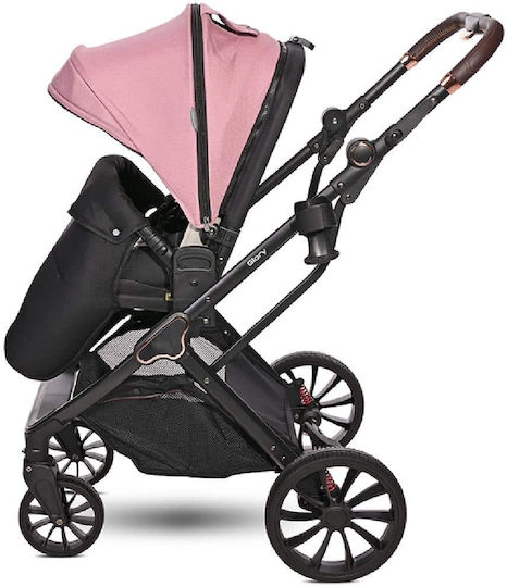 Lorelli Glory 2024 Adjustable 2 in 1 Baby Stroller Suitable for Newborn Pink 9kg